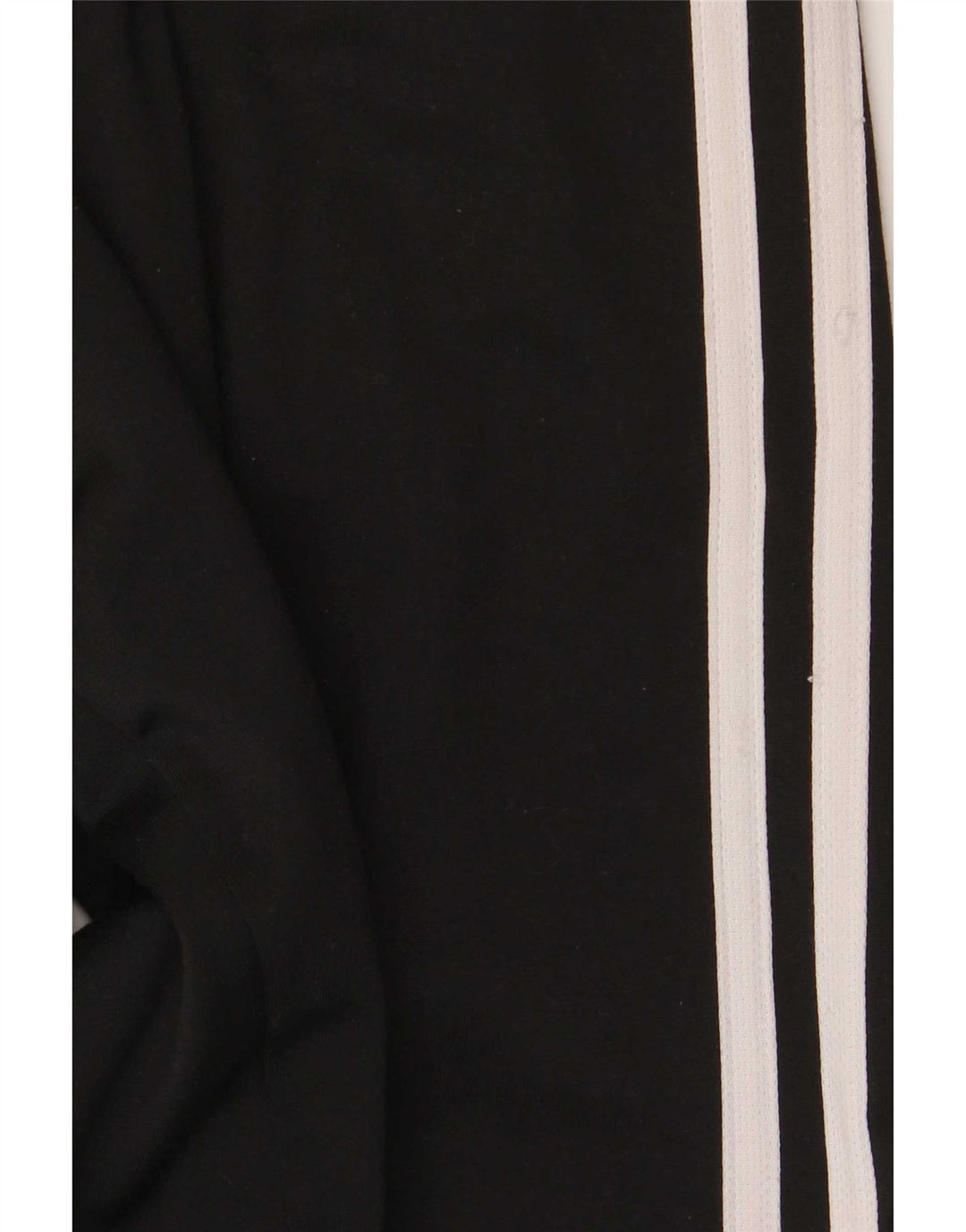 Calças de treino masculinas Adidas UK 40/42 poliéster preto médio