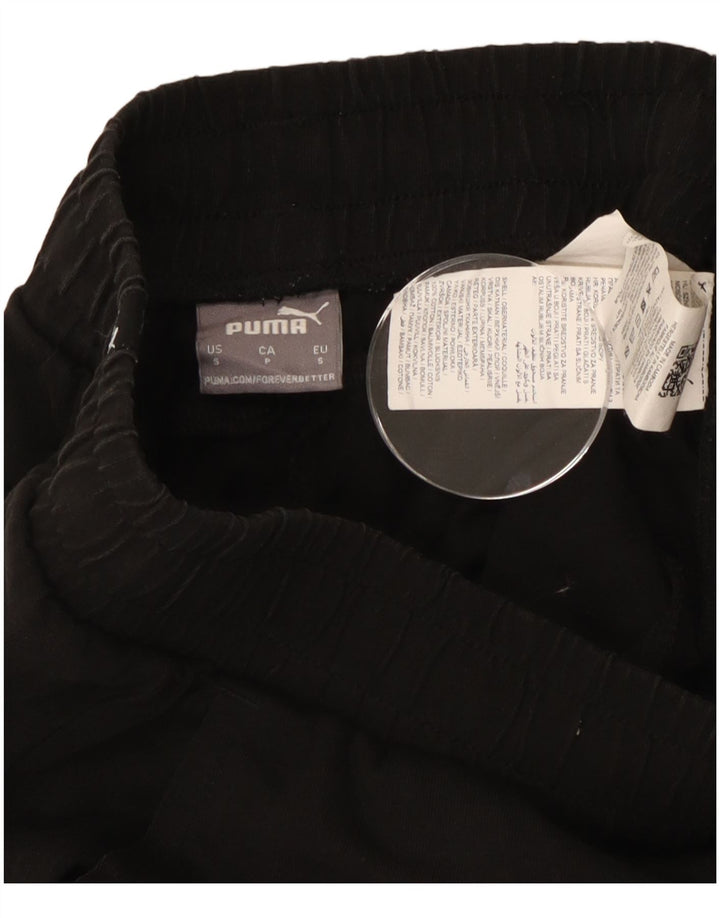 Shorts esportivos masculinos Puma pequeno algodão preto