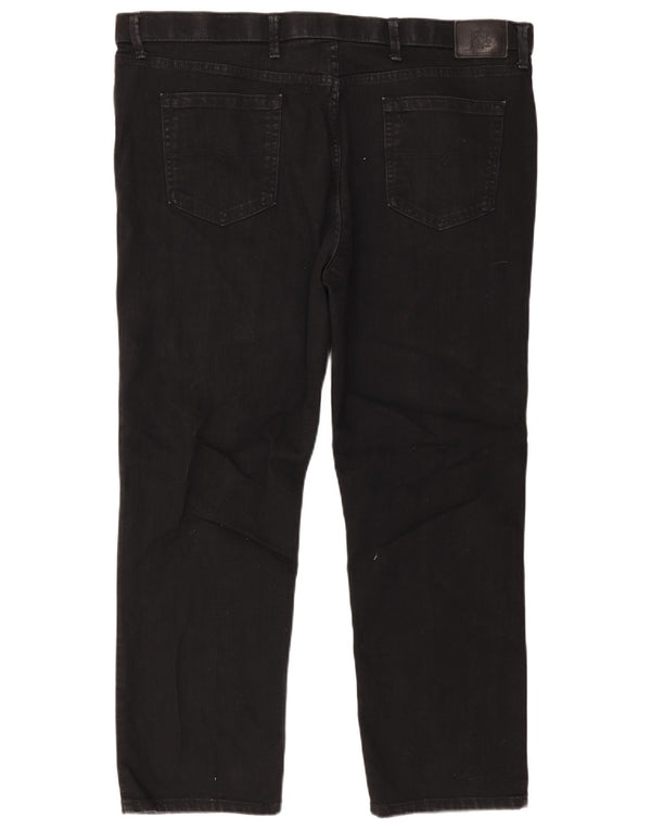 Jeans Marks & Spencer masculino regular fit reto W44 L29 algodão preto