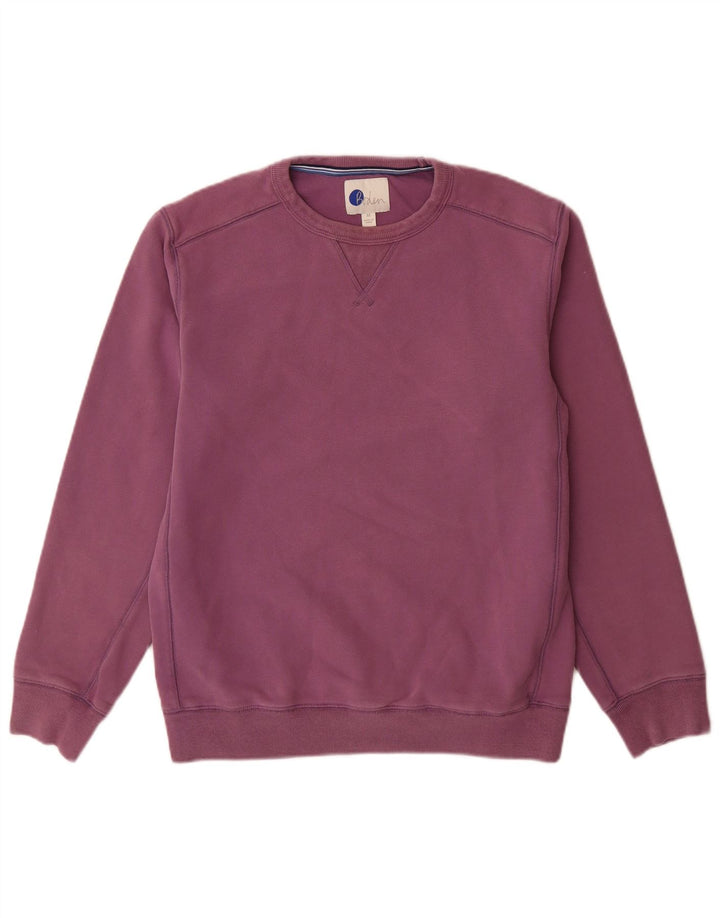 Boden moletom masculino jumper médio algodão roxo