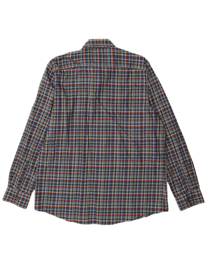 Lerros Camisa Stretch Masculina XL Azul Marinho Xadrez