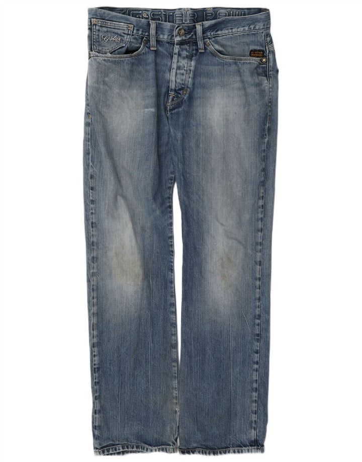 Jeans retos masculinos G-Star W33 L32 algodão azul