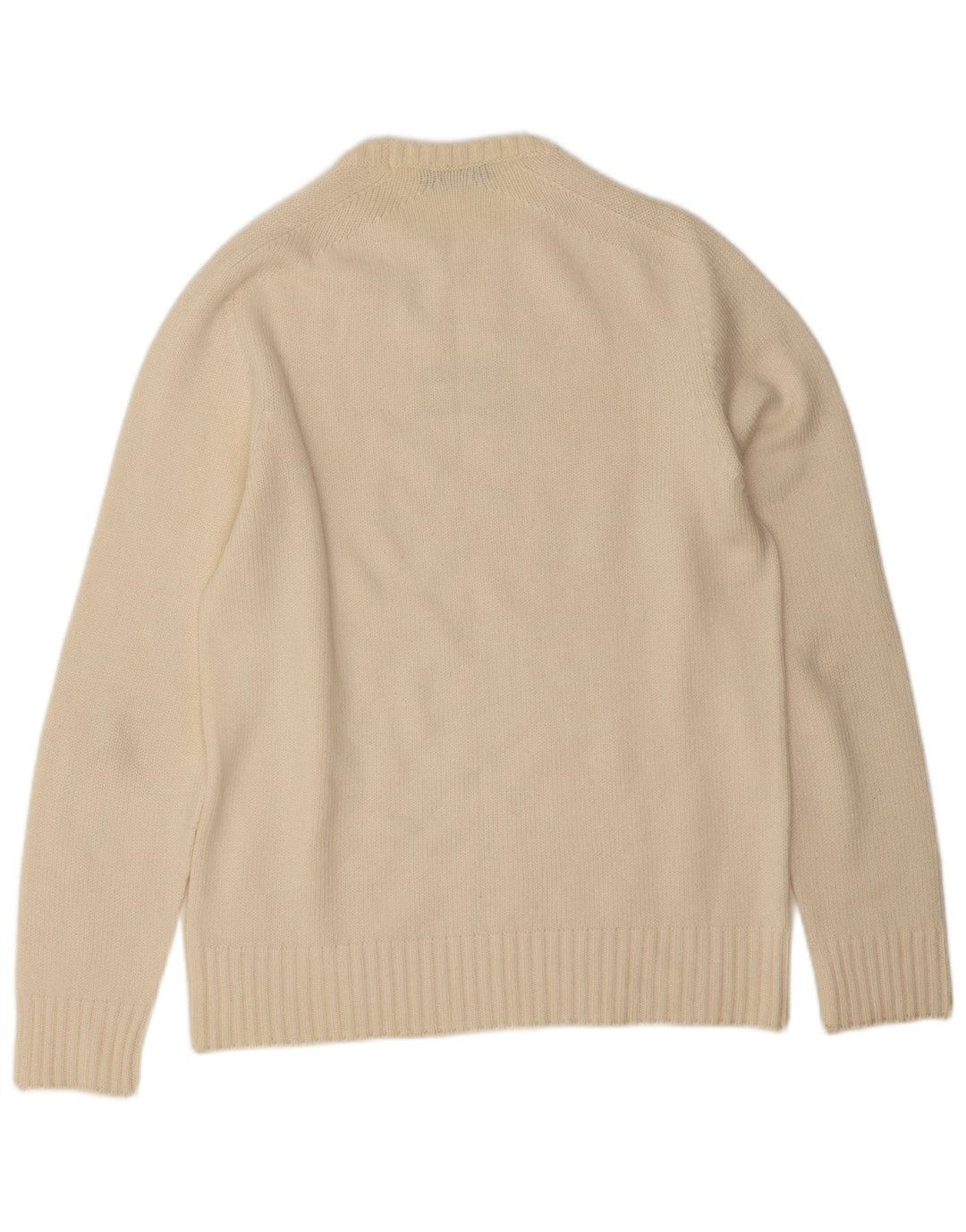 Guess By Marciano Suéter masculino com gola redonda, médio off white