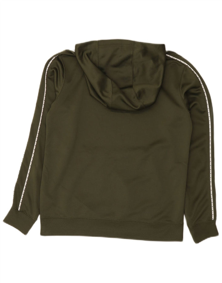 Jumper com capuz Nike Boys 12-13 anos grande poliéster cáqui