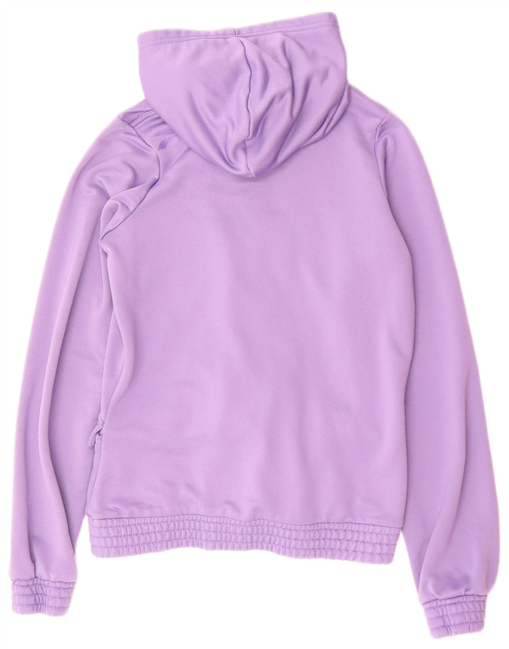 Suéter Reebok feminino com capuz e zíper UK 12 poliéster roxo médio