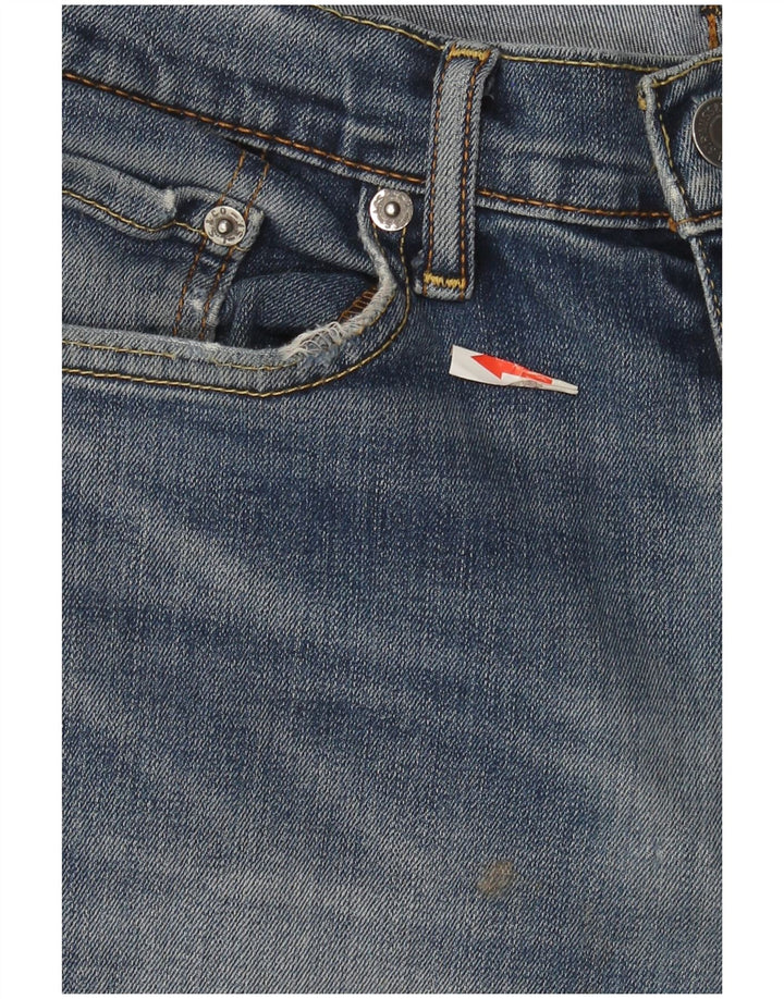 Calça jeans reta masculina Levi's W31 L34 azul algodão