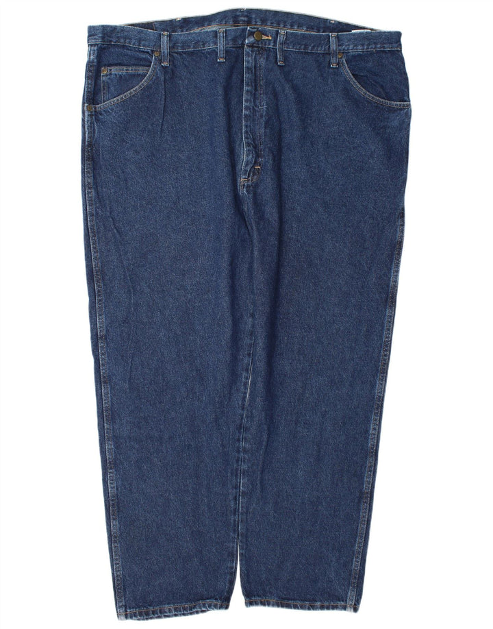 Wrangler masculino regular fit jeans reto W48 L30 algodão azul