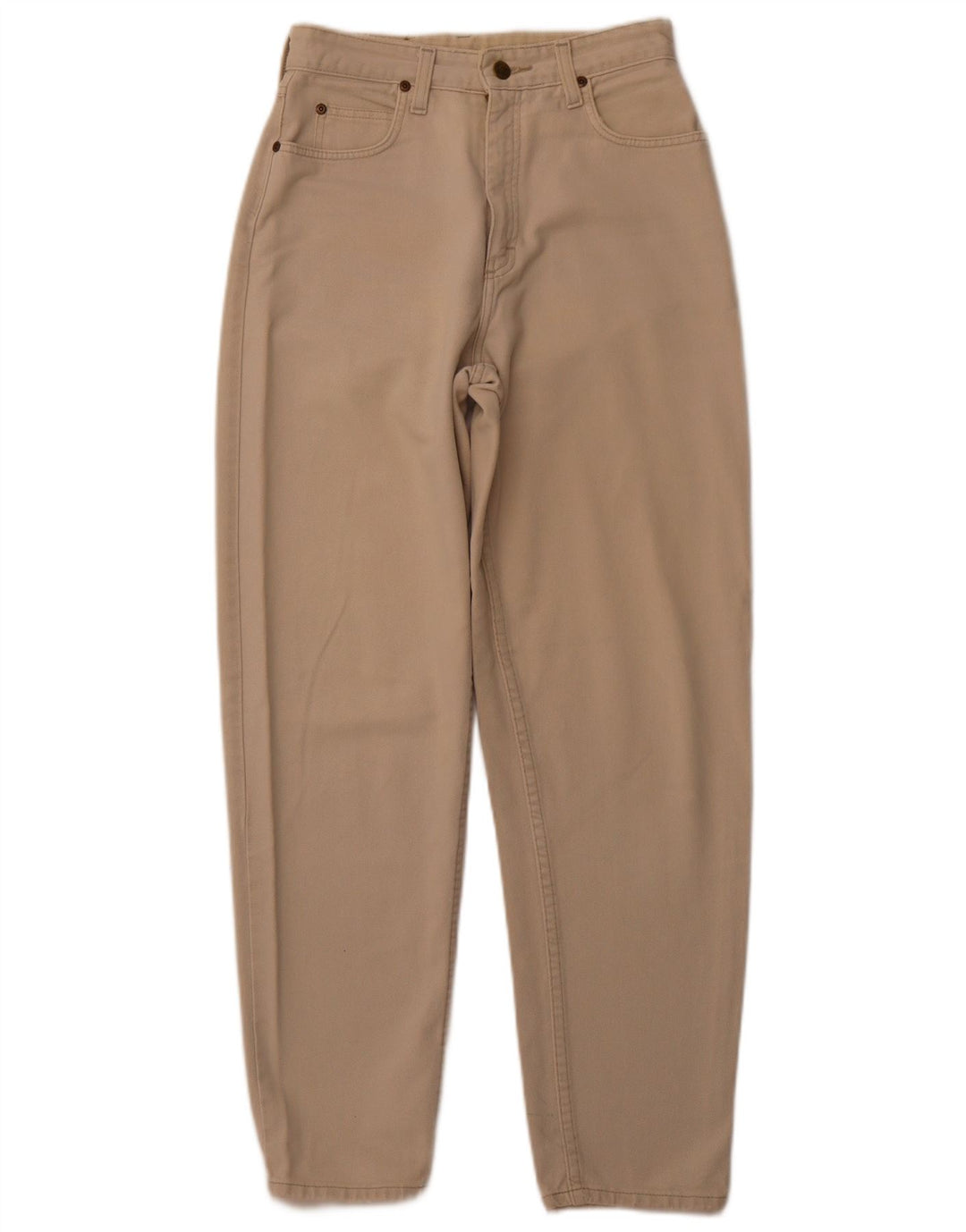 Calça jeans feminina de cintura alta LEE W26 L28 bege