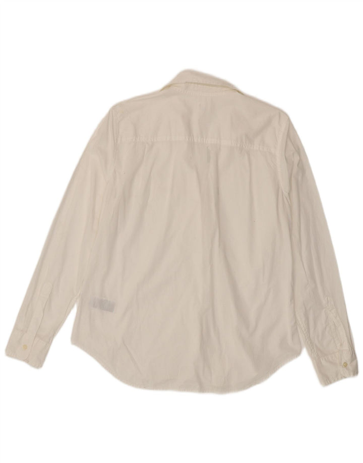 Camisa feminina Gap UK 14 médio branco