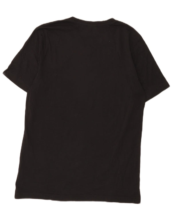 Puma Mens Camiseta Top Pequeno Algodão Preto