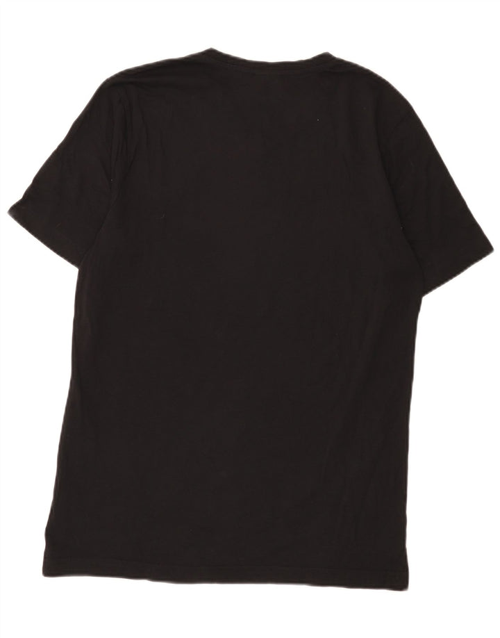 Puma Mens Camiseta Top Pequeno Algodão Preto