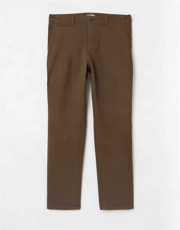 Calça chino masculina Napapijri Geographic Slim W33 L33 marrom