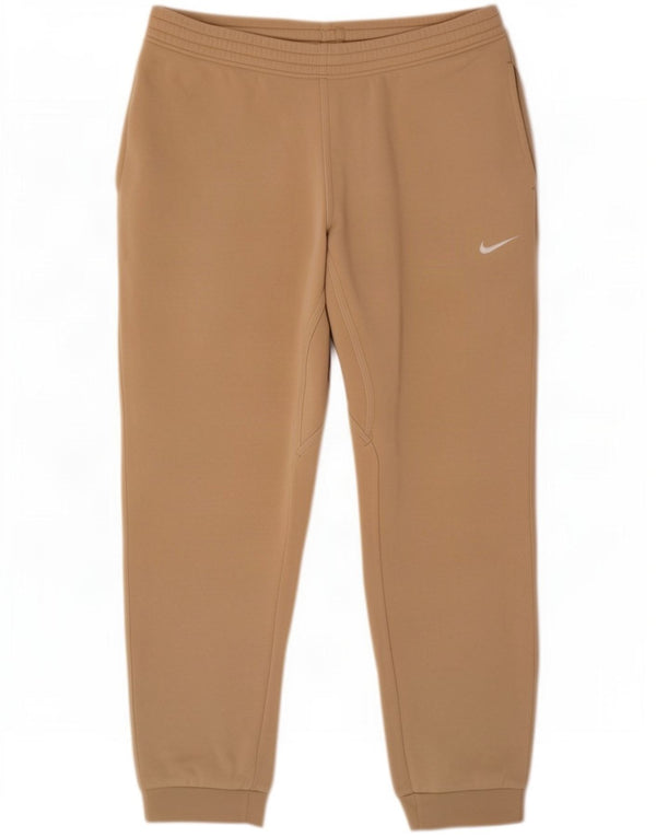 Calça de treino masculina Nike Joggers 2XL algodão bege