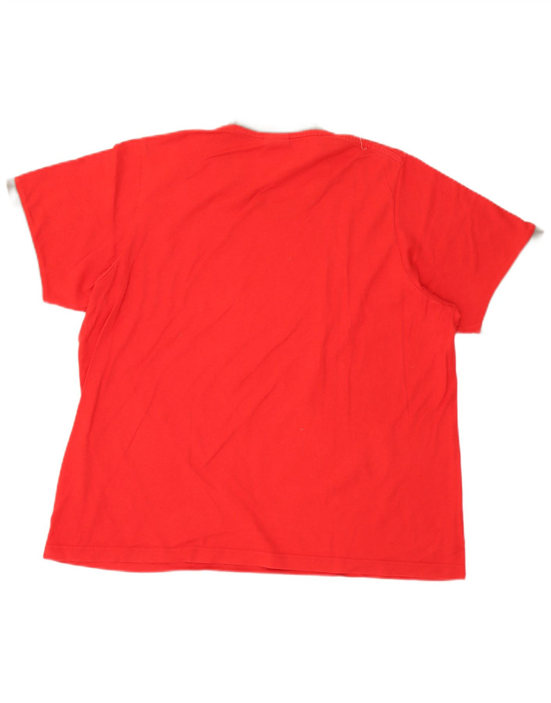 Adidas Mens Graphic T-Shirt Top Médio Algodão Vermelho