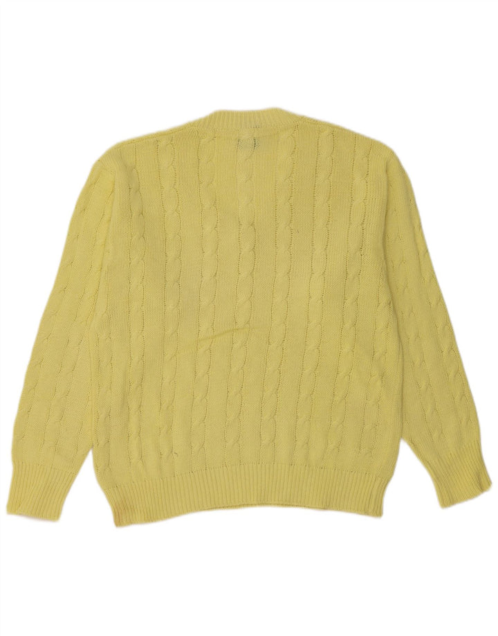 Suéter masculino C&A com decote em V amarelo médio