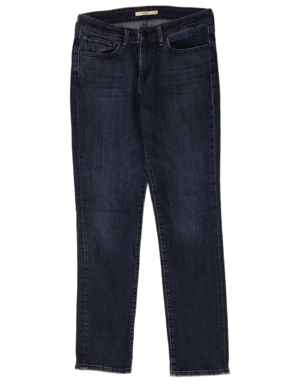 Calça jeans feminina Levi's 712 Slim W30 L30 azul marinho algodão