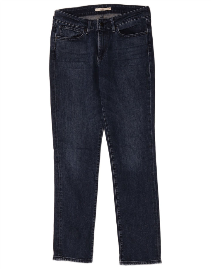 Calça jeans feminina Levi's 712 Slim W30 L30 azul marinho algodão