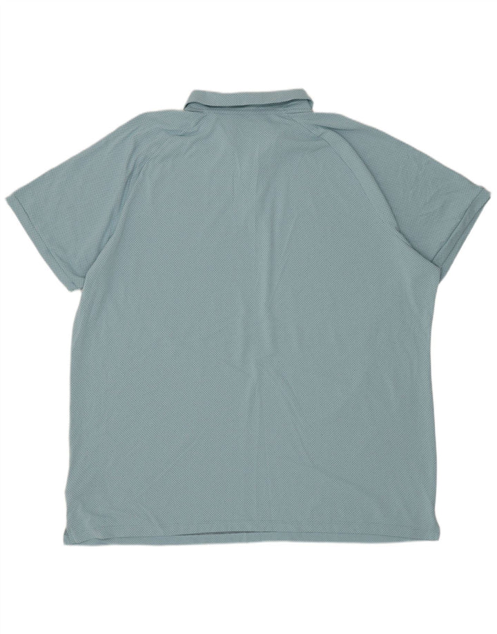 Camisa polo masculina NIKE 2XL poliéster listrado azul