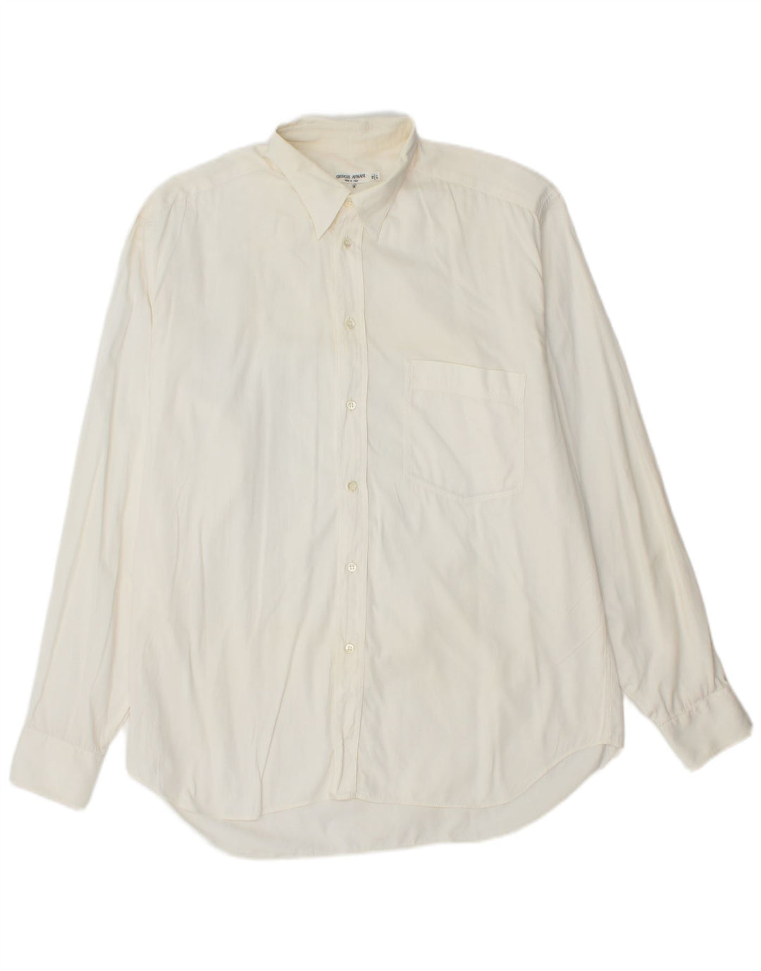 Camisa masculina GIORGIO ARMANI tamanho 16 41 grande off white