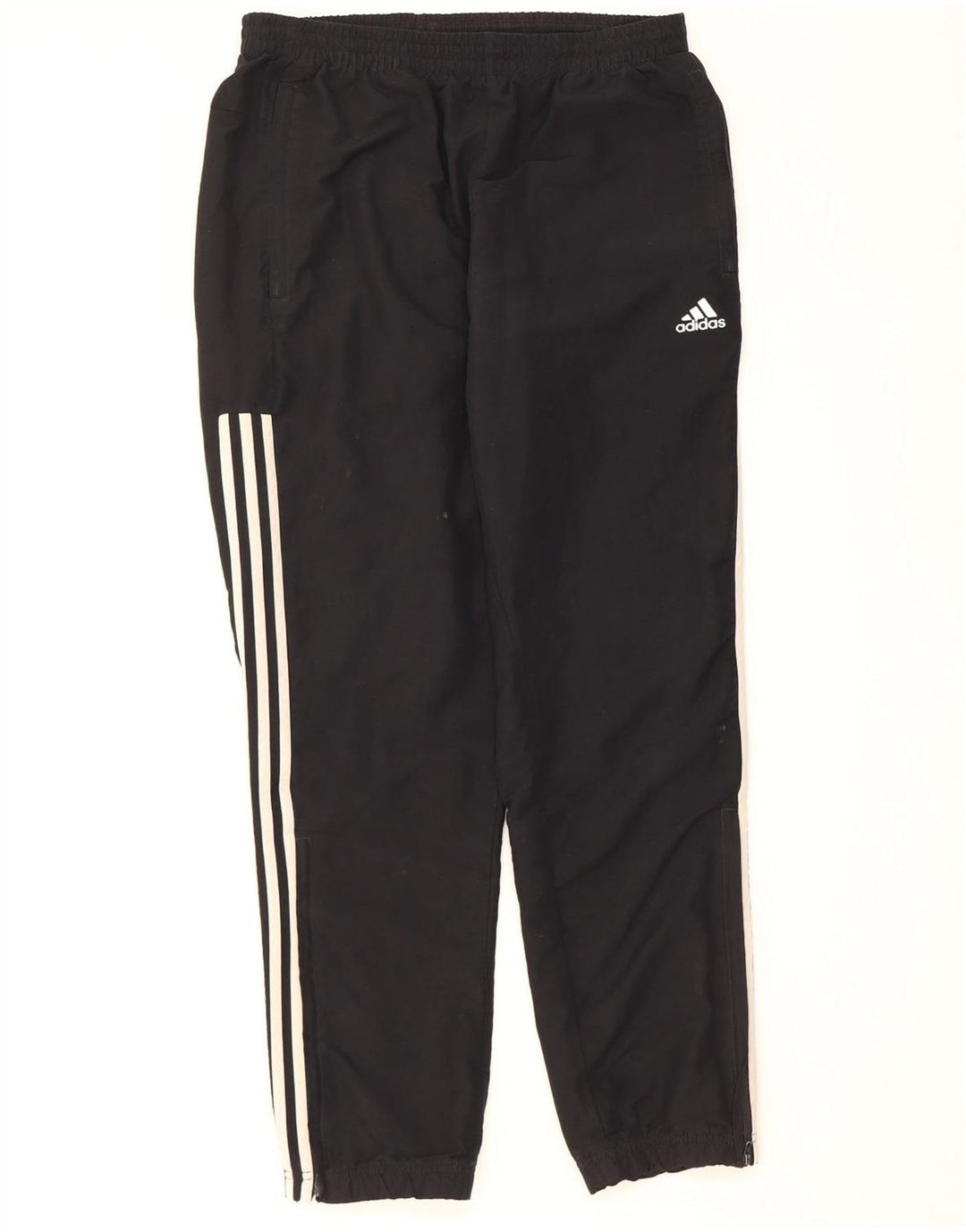 Calça de treino masculina Adidas Joggers médio preto colorblock poliéster