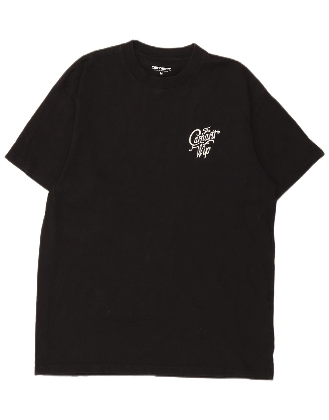 Camiseta gráfica masculina Carhartt Top médio algodão preto