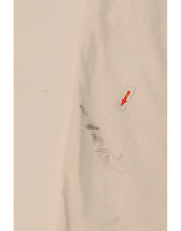 Calça chino reta masculina Murphy & Nye médio W32 L32 algodão branco