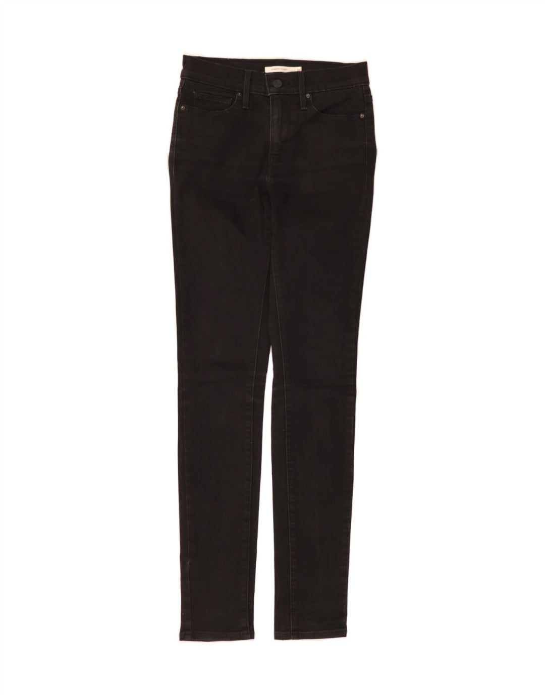 LEVI'S Womens Slimming Skinny Jeans W26 L32 Black Vintage Levi's and Second-Hand Levi's from Messina Hembry 