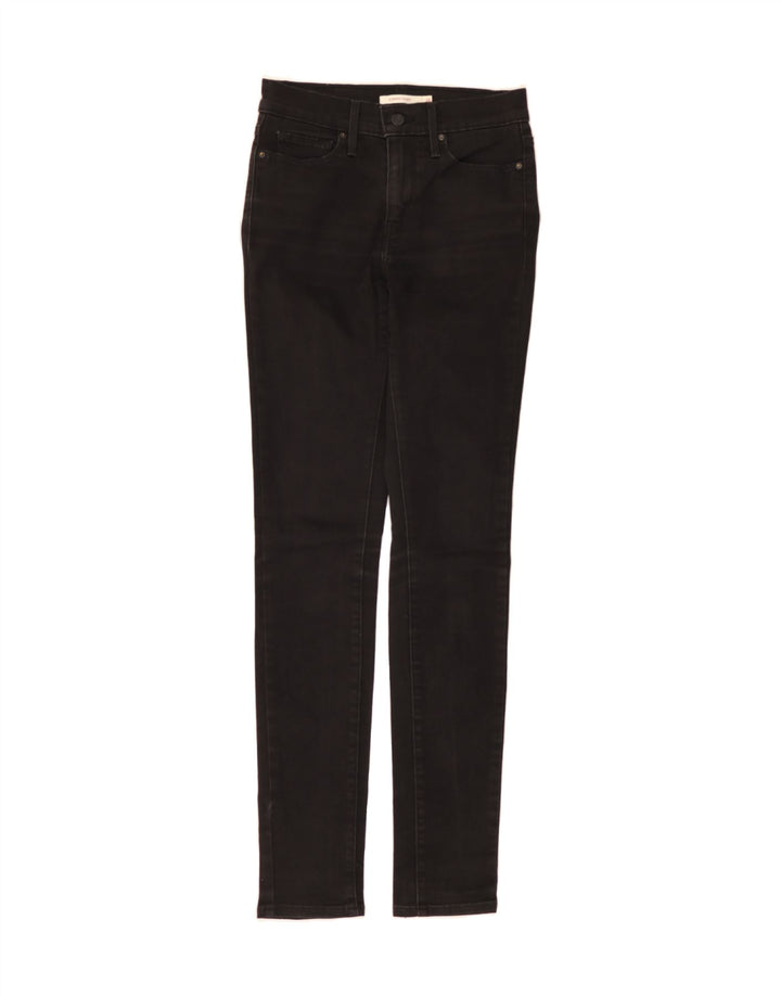 LEVI'S Womens Slimming Skinny Jeans W26 L32 Black Vintage Levi's and Second-Hand Levi's from Messina Hembry 
