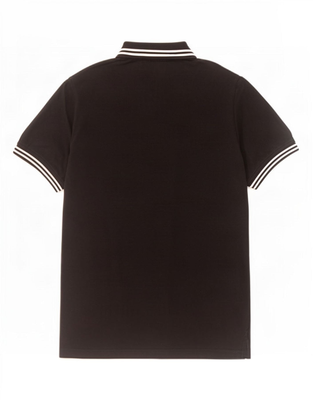 Camisa polo masculina Kappa grande algodão listrado preto