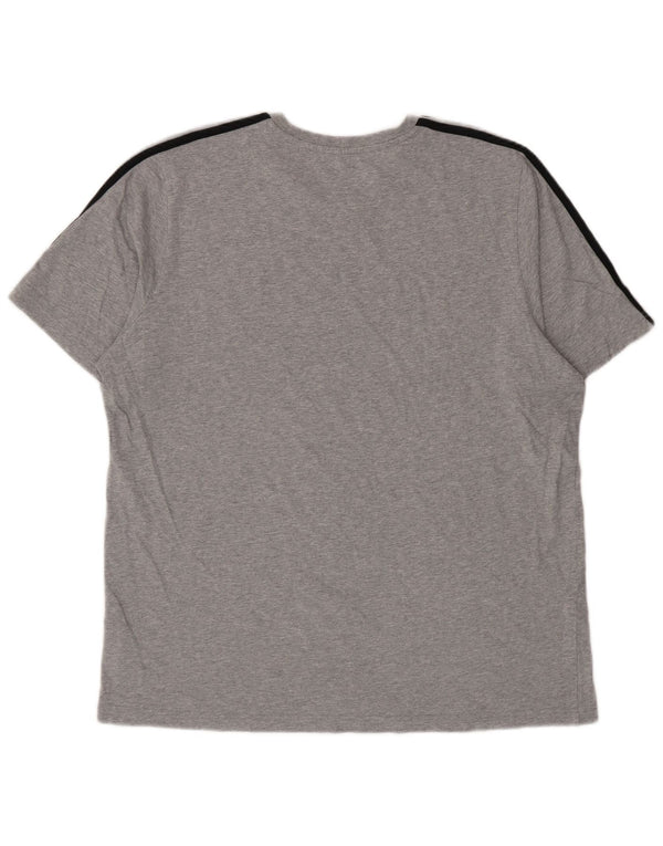 Camiseta masculina Adidas Top XL cinza algodão