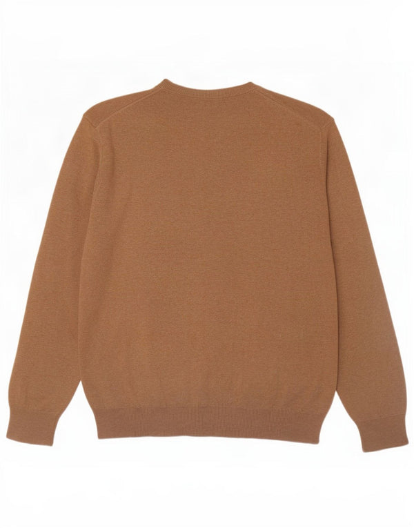 Suéter masculino Gant com decote em V XL marrom