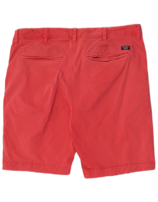 Superdry Mens Chino Shorts W36 Grande Algodão Rosa