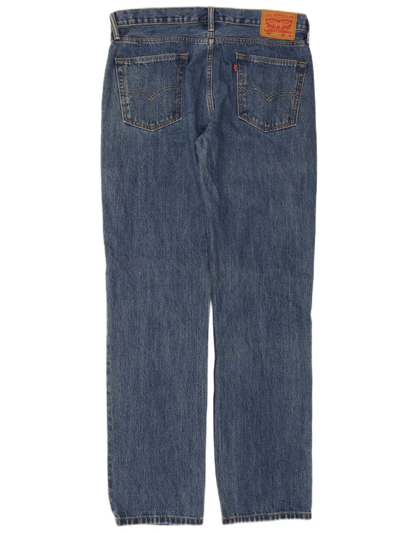 Levi's Masculino 514 Straight Jeans W34 L34 Azul Algodão