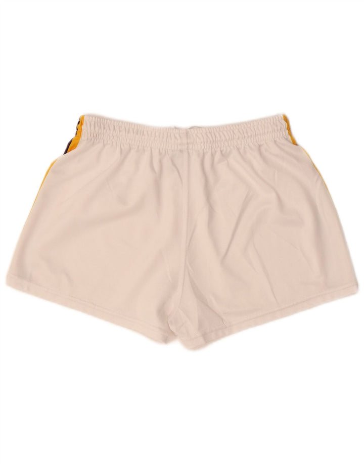 Shorts esportivos gráficos femininos Puma UK 14 grande poliéster colorido bloco branco