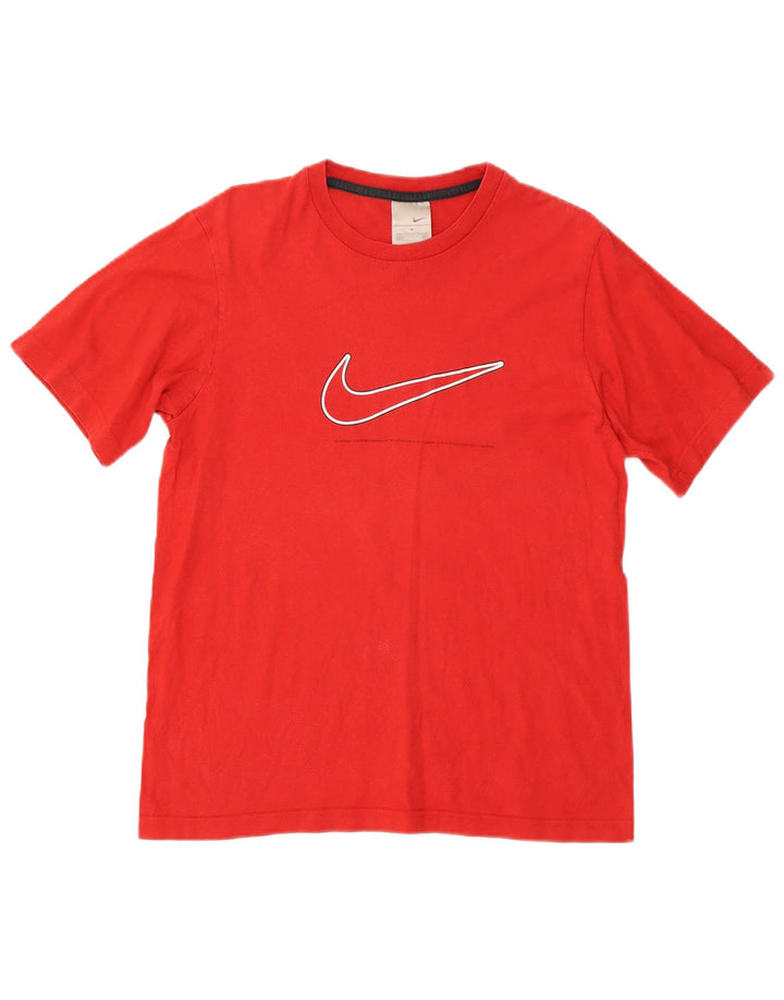 Camiseta Nike masculina gráfica Top médio algodão vermelho
