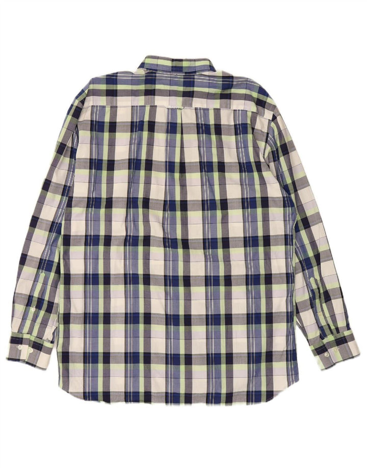 Camisa masculina GANT XL azul xadrez algodão