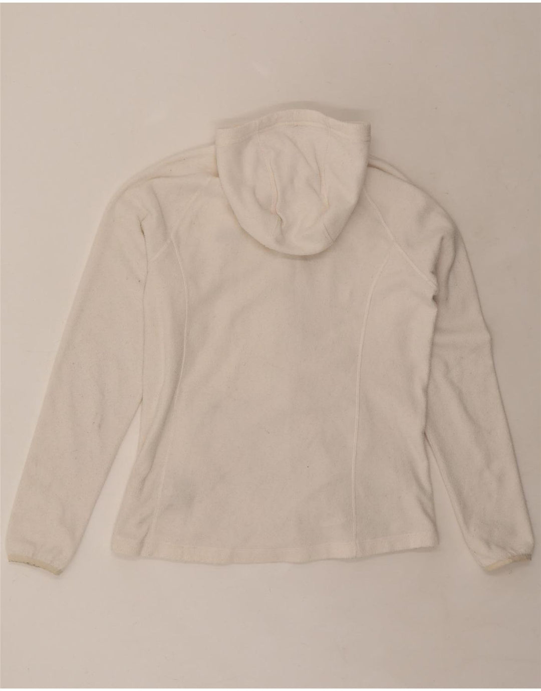 Jaqueta feminina de lã com capuz THE NORTH FACE Reino Unido 16 grande poliéster branco