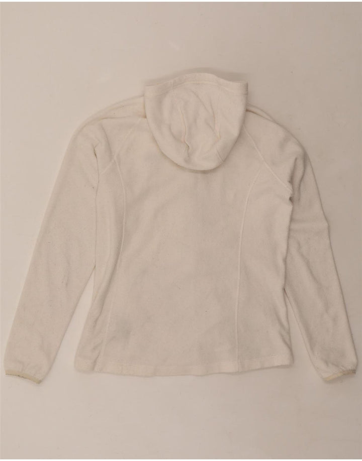 Jaqueta feminina de lã com capuz THE NORTH FACE Reino Unido 16 grande poliéster branco