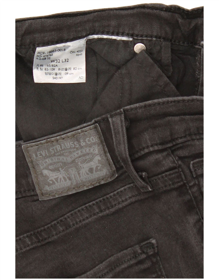 Calça jeans feminina Levi's 724 High Rise Bootcut W32 L32 preta