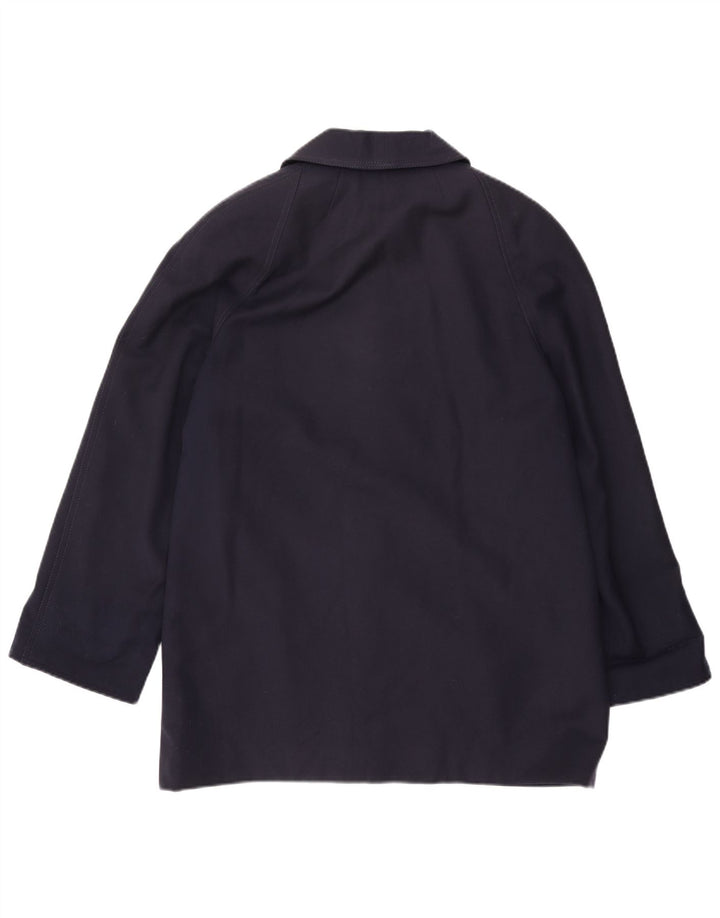 Sobretudo feminino vintage UK 18 XL azul marinho