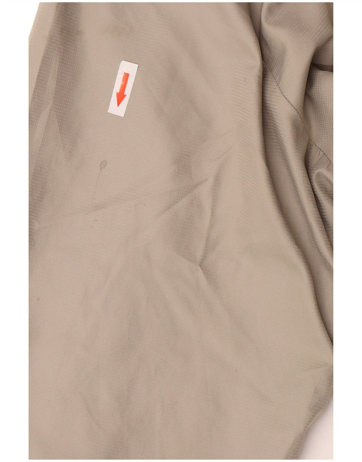 Jaqueta masculina de agasalho Champion grande poliéster colorblock bege