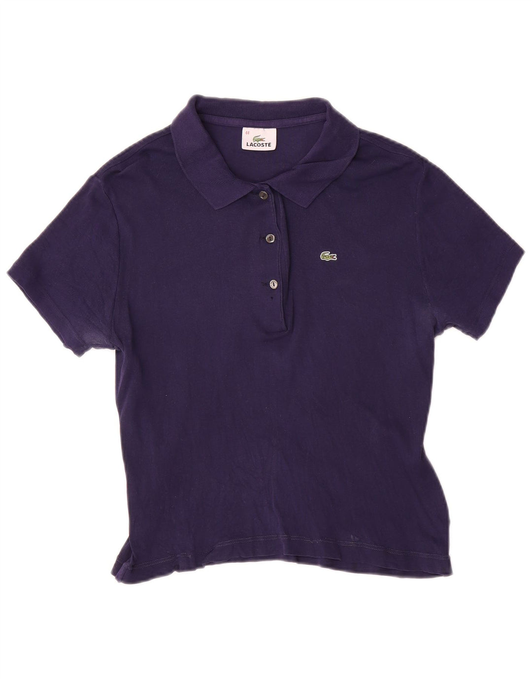 Camisa polo feminina Lacoste tamanho 44 grande azul marinho