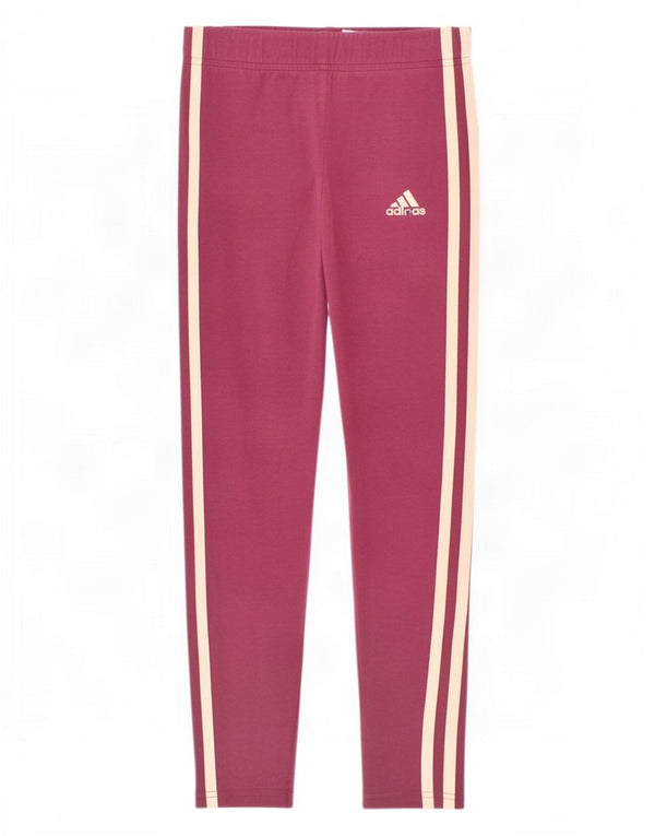 Leggings Adidas Meninas 9-10 Anos Algodão Borgonha