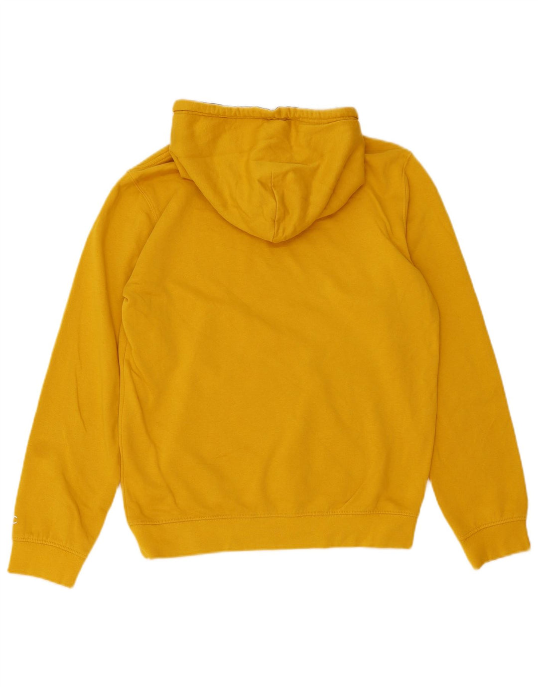 Champion moletom com capuz masculino pequeno algodão amarelo
