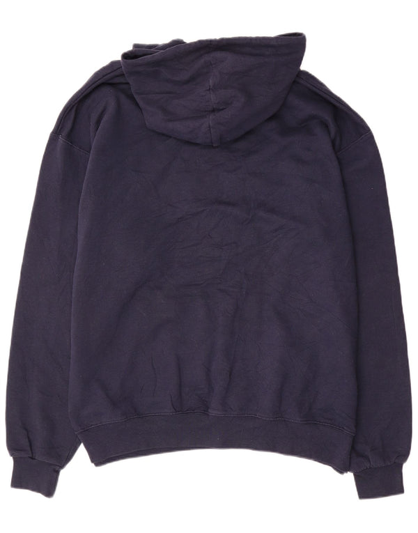 Jumper com capuz gráfico masculino Champion 2XL algodão azul marinho