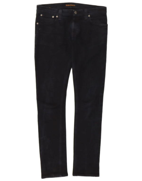 NUDIE JEANS Jeans skinny feminino W32 L32 azul marinho algodão