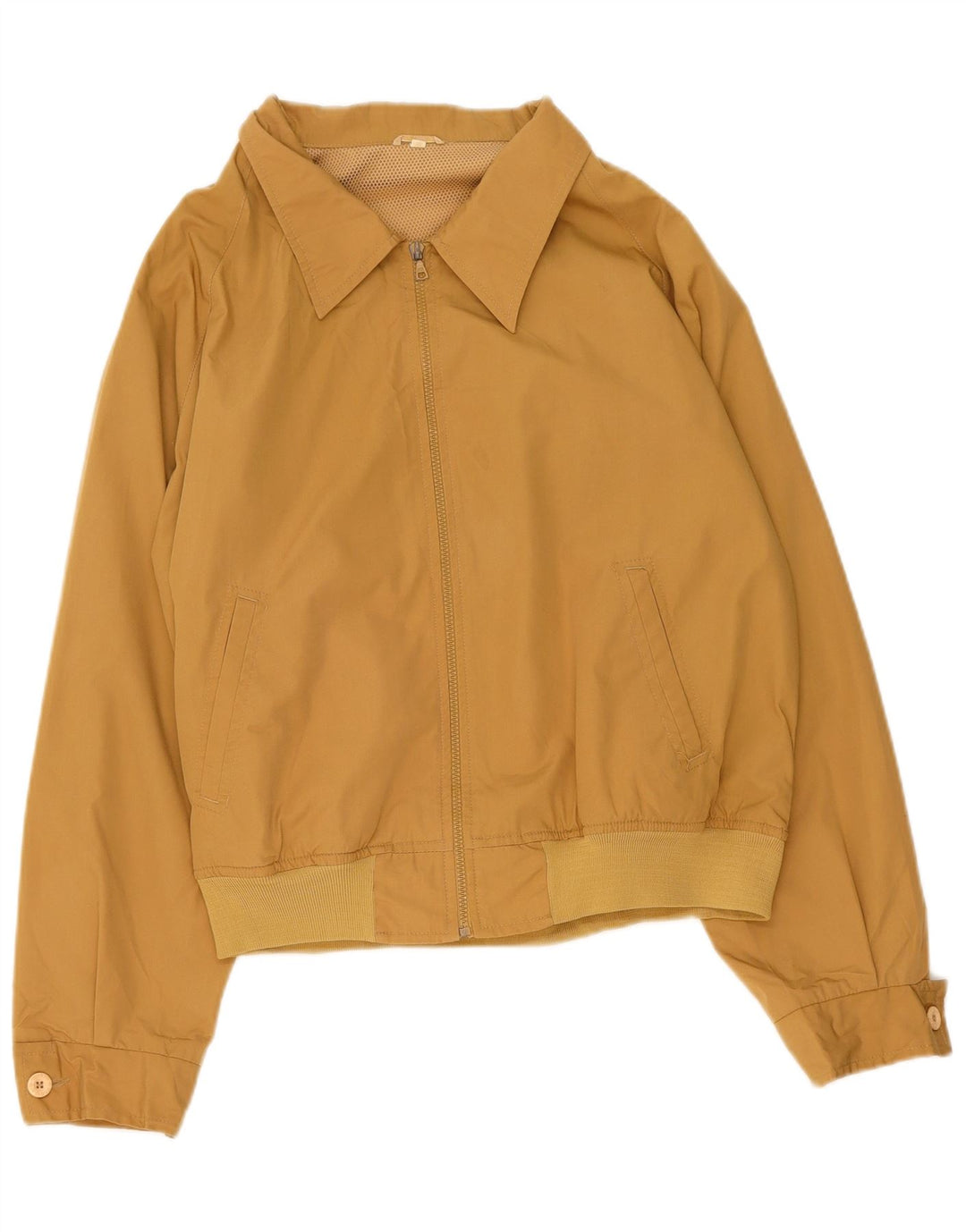 Jaqueta bomber feminina VINTAGE IT 58 5XL poliéster bege