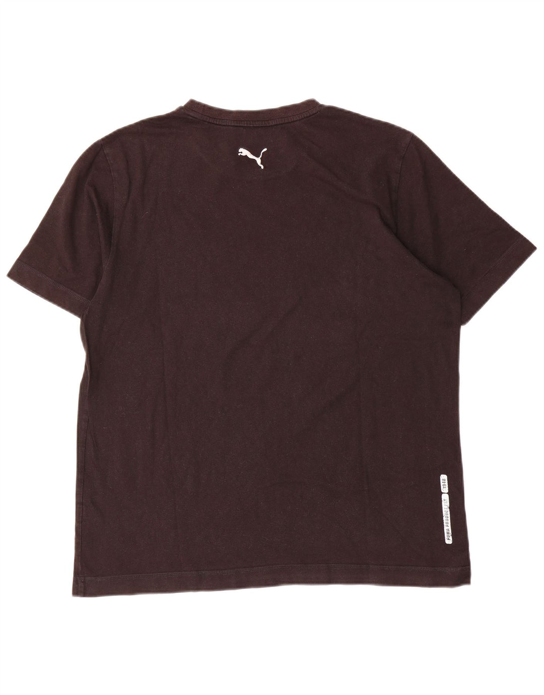 Puma Mens Graphic T-Shirt Top Grande Algodão Marrom
