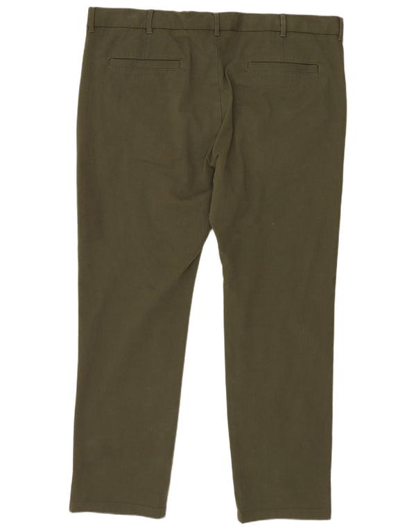 Calça Chino Masculina Slim Marks & Spencer W40 L29 Algodão Cáqui