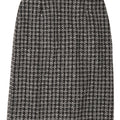 Saia lápis feminina Klasse UK 16 grande W32 poliéster xadrez preto